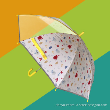Reflektierender sicherer handgeschützter Design-Cartoon-Kinderschirm